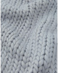 Sciarpa lavorata a maglia viola chiaro di Asos