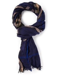 Sciarpa scozzese blu scuro di Burberry