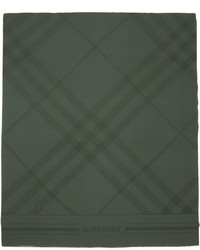 Sciarpa scozzese verde scuro di Burberry