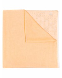 Sciarpa stampata arancione di Moschino