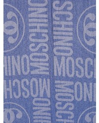 Sciarpa stampata azzurra di Moschino