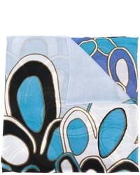 Sciarpa stampata azzurra di Diane von Furstenberg