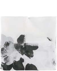 Sciarpa stampata bianca di Elie Saab