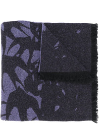 Sciarpa stampata blu scuro di MCQ