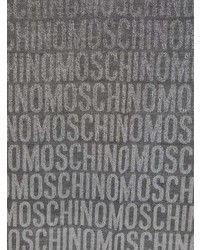 Sciarpa stampata grigia di Moschino