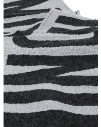 Sciarpa stampata grigia di Moschino