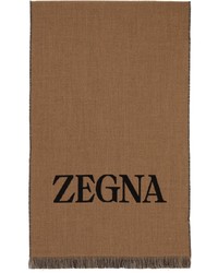 Sciarpa stampata marrone di Zegna