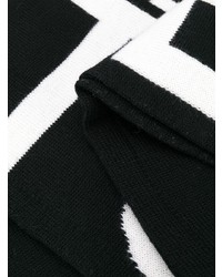 Sciarpa stampata nera e bianca di VERSACE JEANS COUTURE
