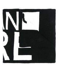 Sciarpa stampata nera e bianca di VERSACE JEANS COUTURE