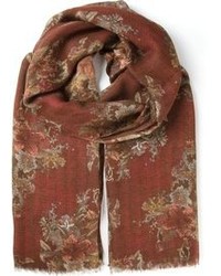 Sciarpa stampata rossa di Dolce & Gabbana