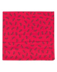 Sciarpa stampata rossa di Moschino