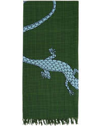 Sciarpa stampata verde