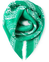 Sciarpa stampata verde di Etro