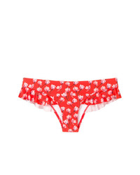 Slip bikini a fiori rossi di Verdelimon