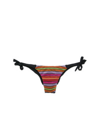 Slip bikini a righe orizzontali multicolori di Cecilia Prado