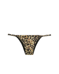 Slip bikini leopardati marrone chiaro di Sissa