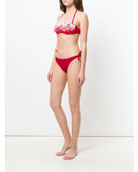 Slip bikini ricamati rossi di Ermanno Scervino