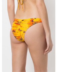 Slip bikini stampati gialli di Lygia & Nanny