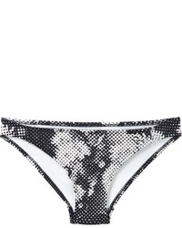 Slip bikini stampati neri di Malia Mills
