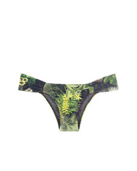 Slip bikini stampati verde oliva di Lygia & Nanny