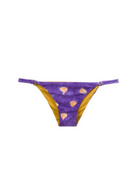 Slip bikini stampati viola di Sissa