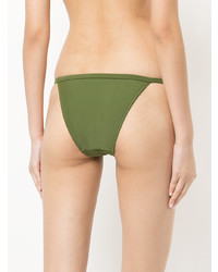 Slip bikini verde oliva di Matteau