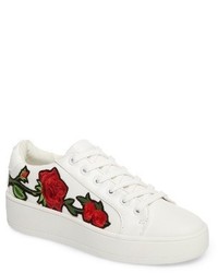 Sneakers a fiori bianche