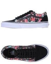 Sneakers a fiori nere