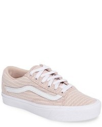 Sneakers a righe orizzontali rosa
