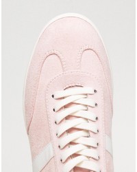 Sneakers a righe orizzontali rosa di Asos