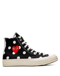 Sneakers alte a pois nere