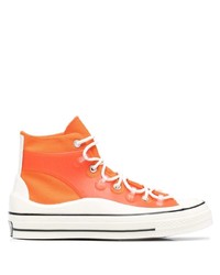 Sneakers alte arancioni di Converse