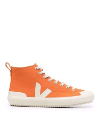 Sneakers alte arancioni di Veja