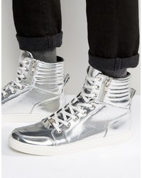 Sneakers alte argento di Asos