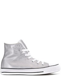 Sneakers alte argento di Converse