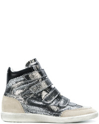 Sneakers alte argento di Isabel Marant