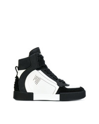 Sneakers alte bianche e nere di Dolce & Gabbana