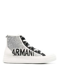 Sneakers alte bianche di Emporio Armani