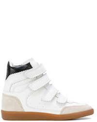 Sneakers alte bianche di Isabel Marant