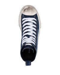 Sneakers alte blu scuro di DSQUARED2
