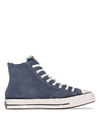 Sneakers alte blu scuro di Converse