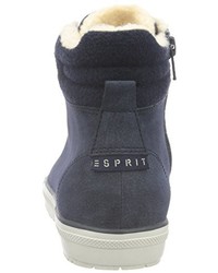 Sneakers alte blu scuro di Esprit