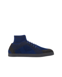 Sneakers alte blu scuro di Fendi