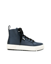 Sneakers alte blu scuro di Karl Lagerfeld