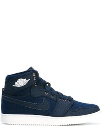 Sneakers alte blu scuro di Nike