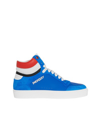 Sneakers alte blu di Burberry