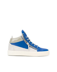 Sneakers alte blu di Giuseppe Zanotti Design