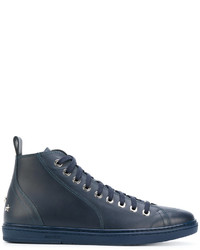 Sneakers alte blu di Jimmy Choo