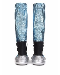 Sneakers alte di tela acqua di Dolce & Gabbana