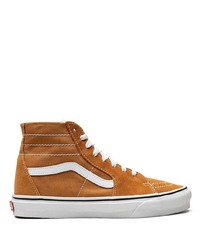Sneakers alte di tela arancioni di Vans